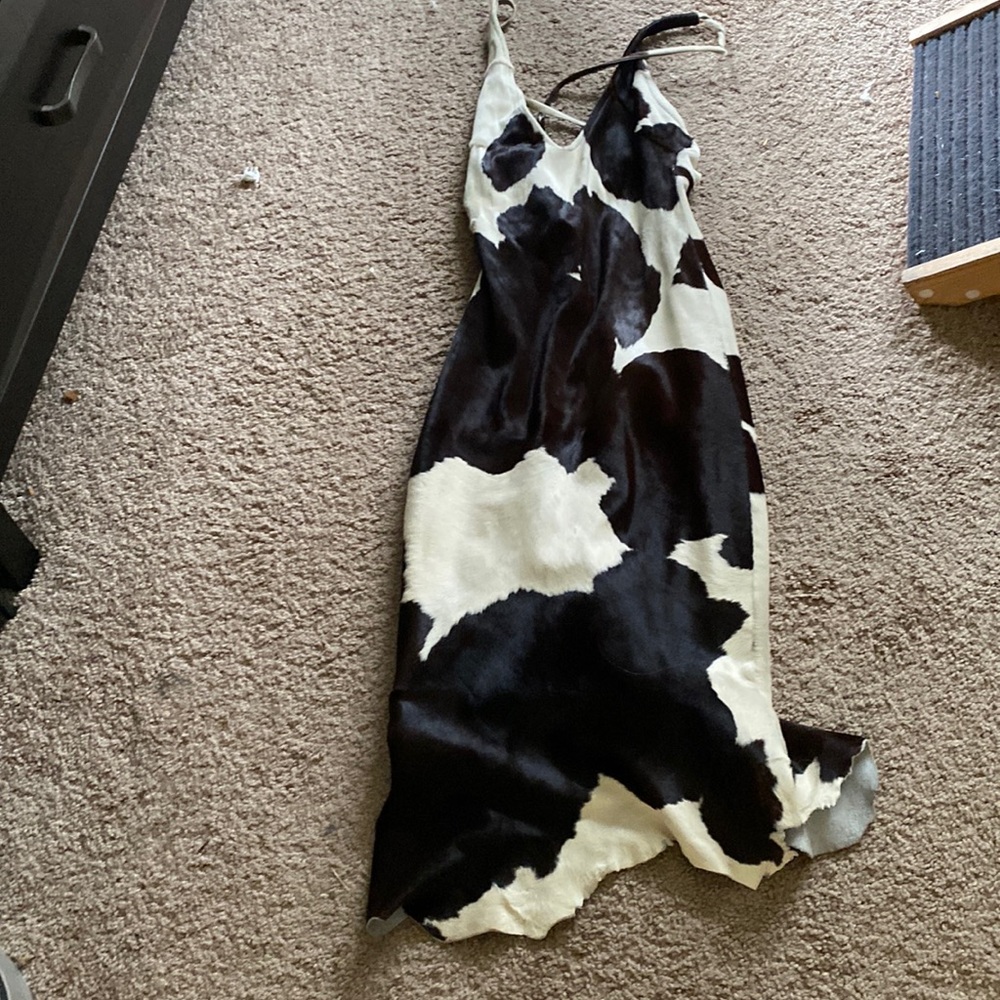 Real Calf skin Dress